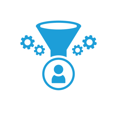 An icon of a sales funnel