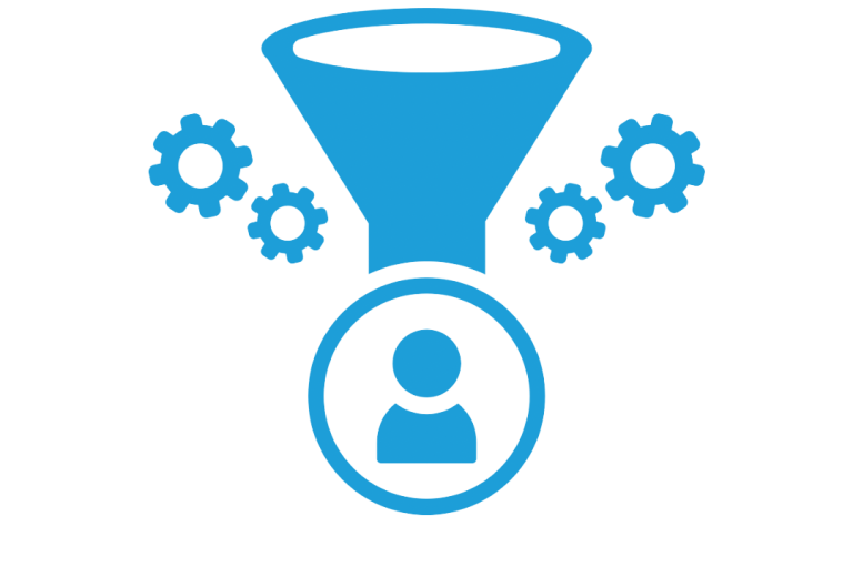 A sales funnel icon