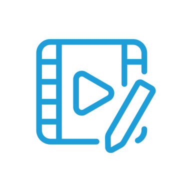 AN icon that represents video editing